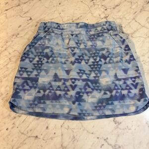 Columbia Women's Active Skort Geometric Print Blue Purple Skirt Shorts M